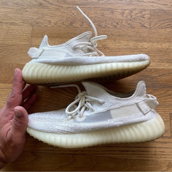 Adidas Yeezy Boost 350 V2 Cloud White Sneakers by Kanye West Men's Size 5 - Picture 1 of 16